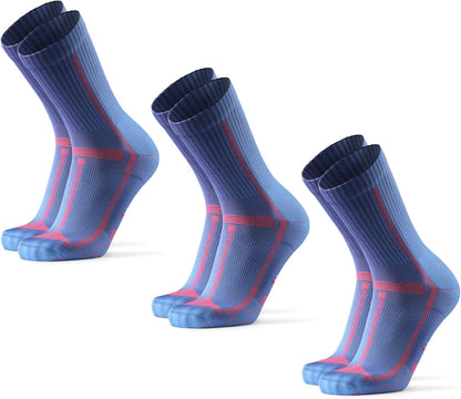 Running Socks, Crew Length, anti Blister, 3 & 5-Pack