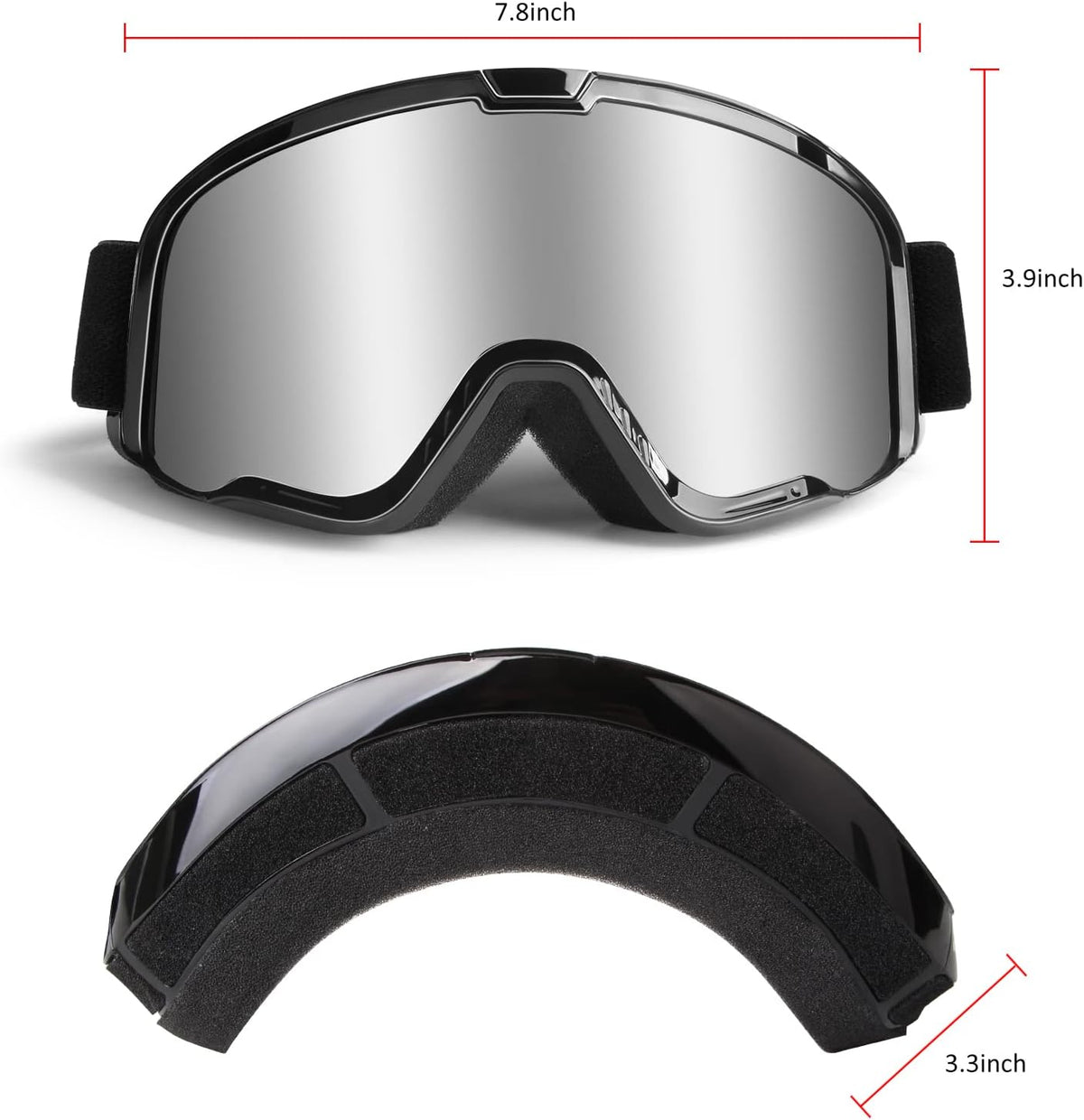 Motocross Goggles for Adult ATV, Motorcycle, Dirtbike & Offroad