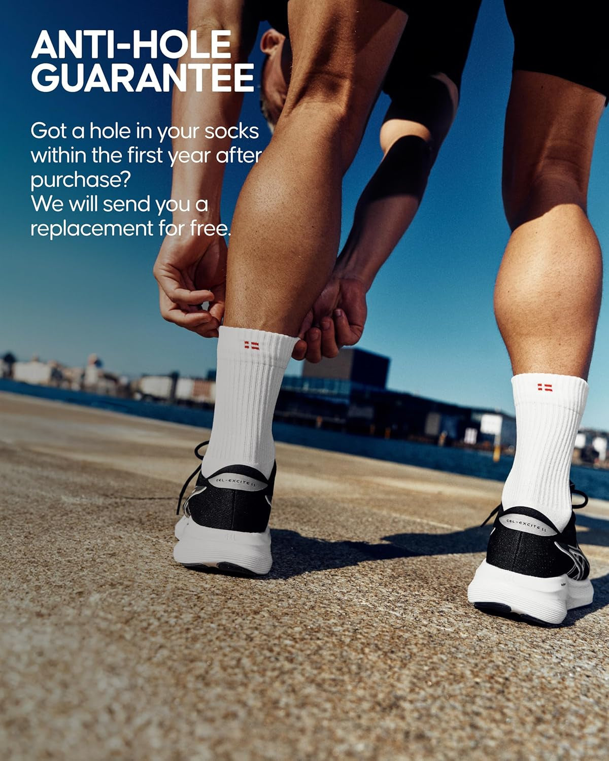 Running Socks, Crew Length, anti Blister, 3 & 5-Pack